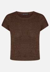Strickpullover mit U-Boot-Ausschnitt / Vorderseite