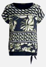 Basic Shirt mit Schleifenknoten / Vorderseite