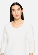 Casual-Shirt mit Rippenstruktur / Detailbild
