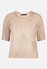 Strickpullover mit Lochmuster / Vorderseite