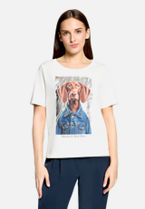 Casual-Shirt mit Aufdruck / Modellfoto Vorderseite