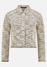 Bouclé-Jacke  mit Knöpfen / Vorderseite