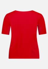 Basic Shirt mit Struktur / Rückseite