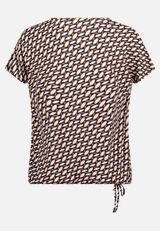 Print-T-Shirt mit Tunnelzug  / Rückseite