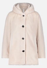 Plüschjacke mit Kapuze / Vorderseite
