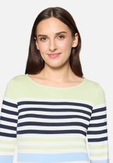 Basic Shirt mit U-Boot-Ausschnitt / Detailbild
