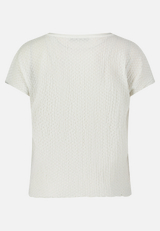 Strukturshirt mit U-Boot-Ausschnitt / Rückseite