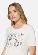 Basic Shirt mit Placement / Detailbild