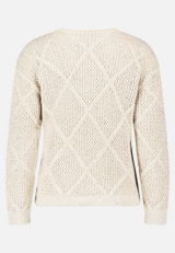 Strickpullover mit Effektgarn / Rückseite