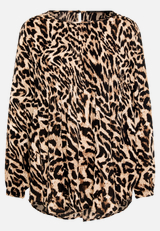 Schlupfbluse mit Plissee / Vorderseite