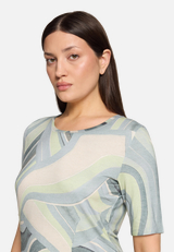 Printshirt mit Rundhalsausschnitt / Detailbild