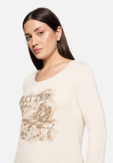 Basic Shirt mit Placement / Detailbild