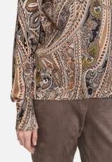 Feinstrickpullover mit Stehkragen / Detailbild