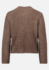 Grobstrickjacke mit Lurexfaden / Rückseite