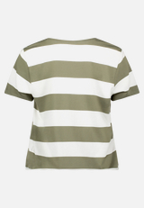 Ringelshirt mit Tunnelzug / Rückseite