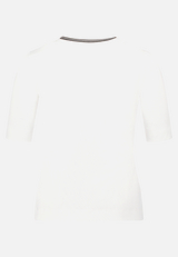 Basic Shirt mit Rippenstruktur / Rückseite