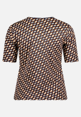 T-Shirt  mit grafischem Muster  / Rückseite