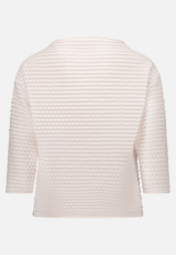 Sweatshirt  3/4 Arm mit Strukturmuster  / Rückseite