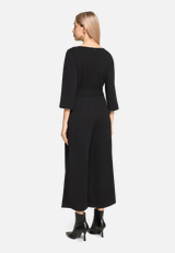 Jumpsuit mit Eingrifftaschen / Modellfoto Rückseite