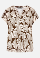 Basic Shirt mit V-Ausschnitt / Vorderseite