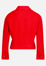 Blazer-Jacke mit aufgesetzten Taschen / Rückseite
