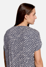Print-Shirt  mit Gummizug  / Detailbild