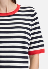 Basic-Pullover mit Streifen / Detailbild