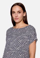 Print-Shirt  mit Gummizug  / Detailbild