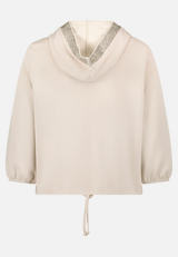 Shirtjacke mit Kapuze / Rückseite