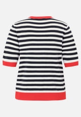 Basic-Pullover mit Streifen / Rückseite