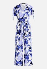 Festlicher Jumpsuit mit Blumenmuster / Vorderseite