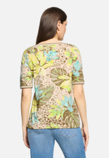 Casual-Shirt mit Tunnelzug / Modellfoto Rückseite