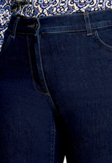 Wideleg Jeans mit Used Waschung  / Detailbild