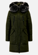 Steppjacke mit Kapuze / Vorderseite