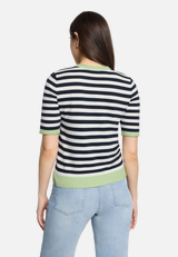 Basic-Pullover kurzarm / Modellfoto Rückseite