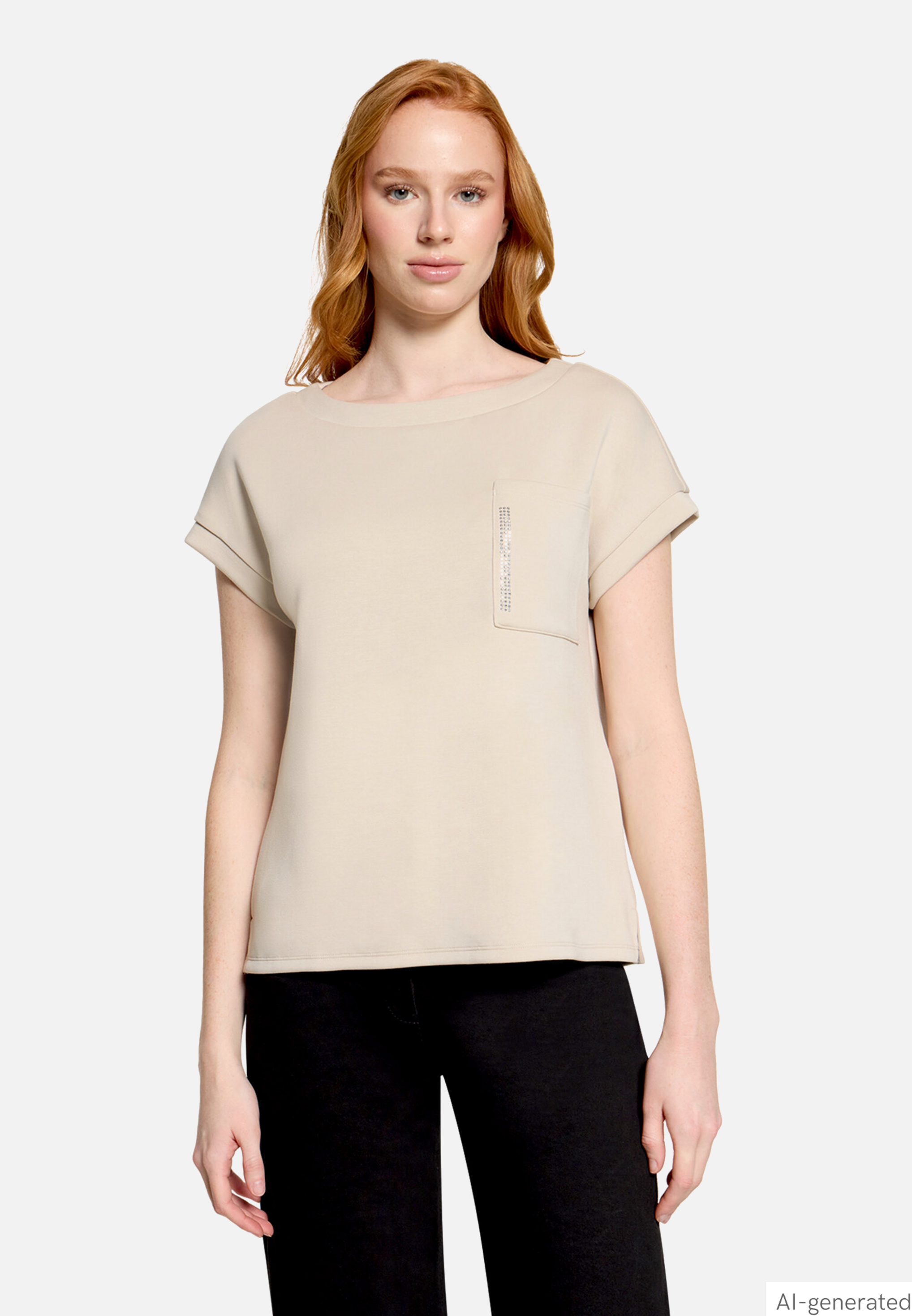 Sweatshirt mit Seitenschlitzen