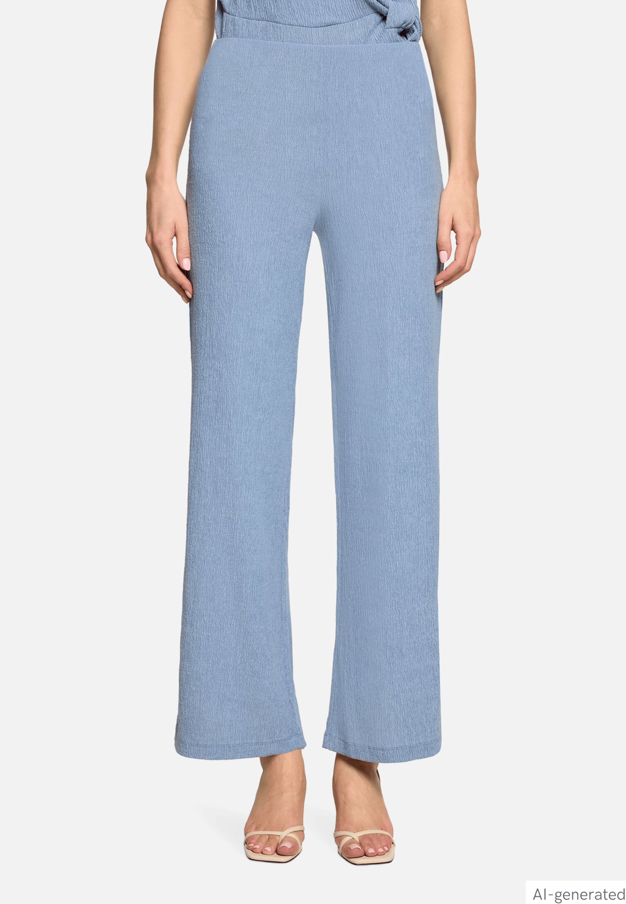 Casual-Hose mit weitem Bein
