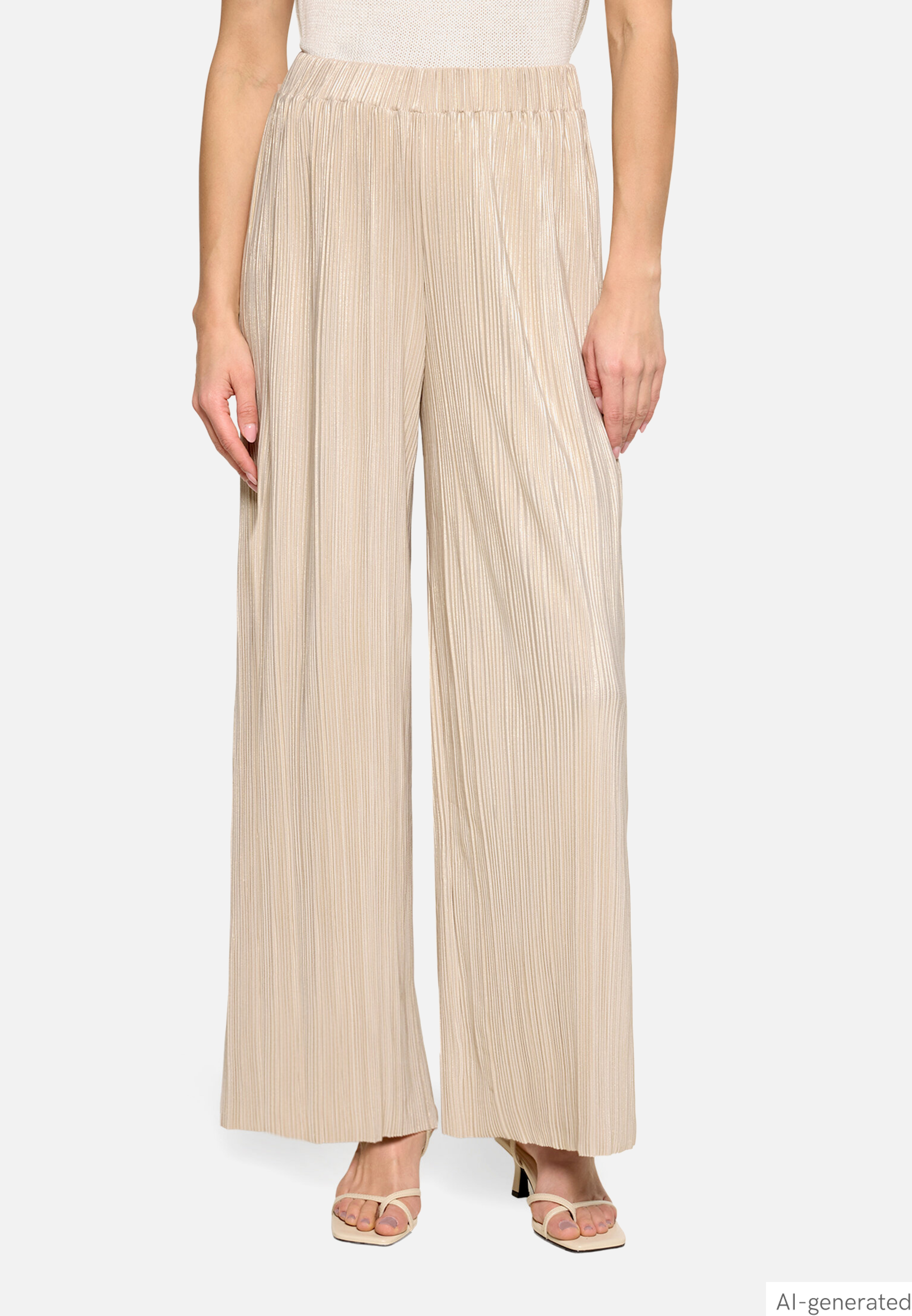 Culotte mit Glanzeffekt
