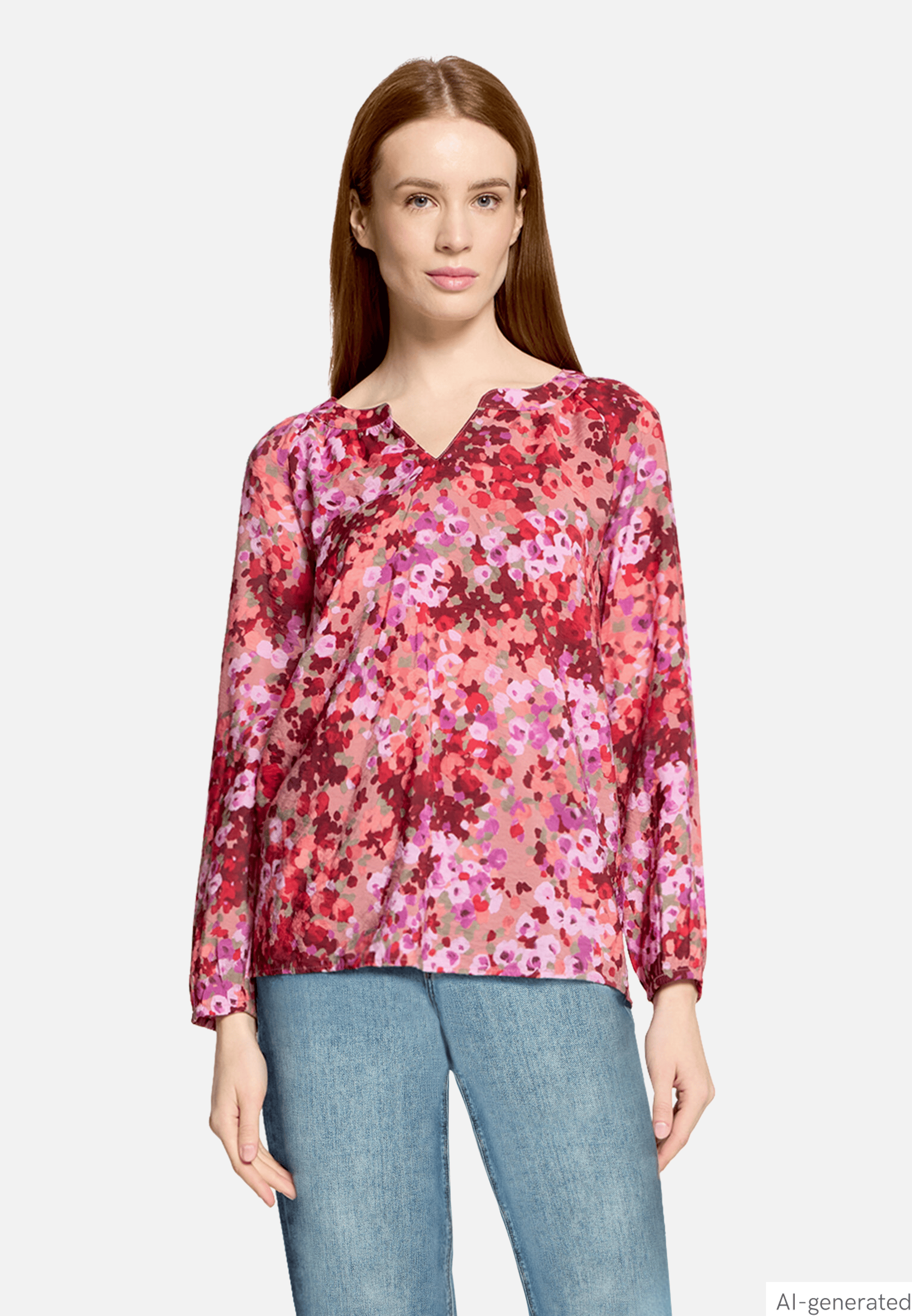 Blusenshirt mit Raffung