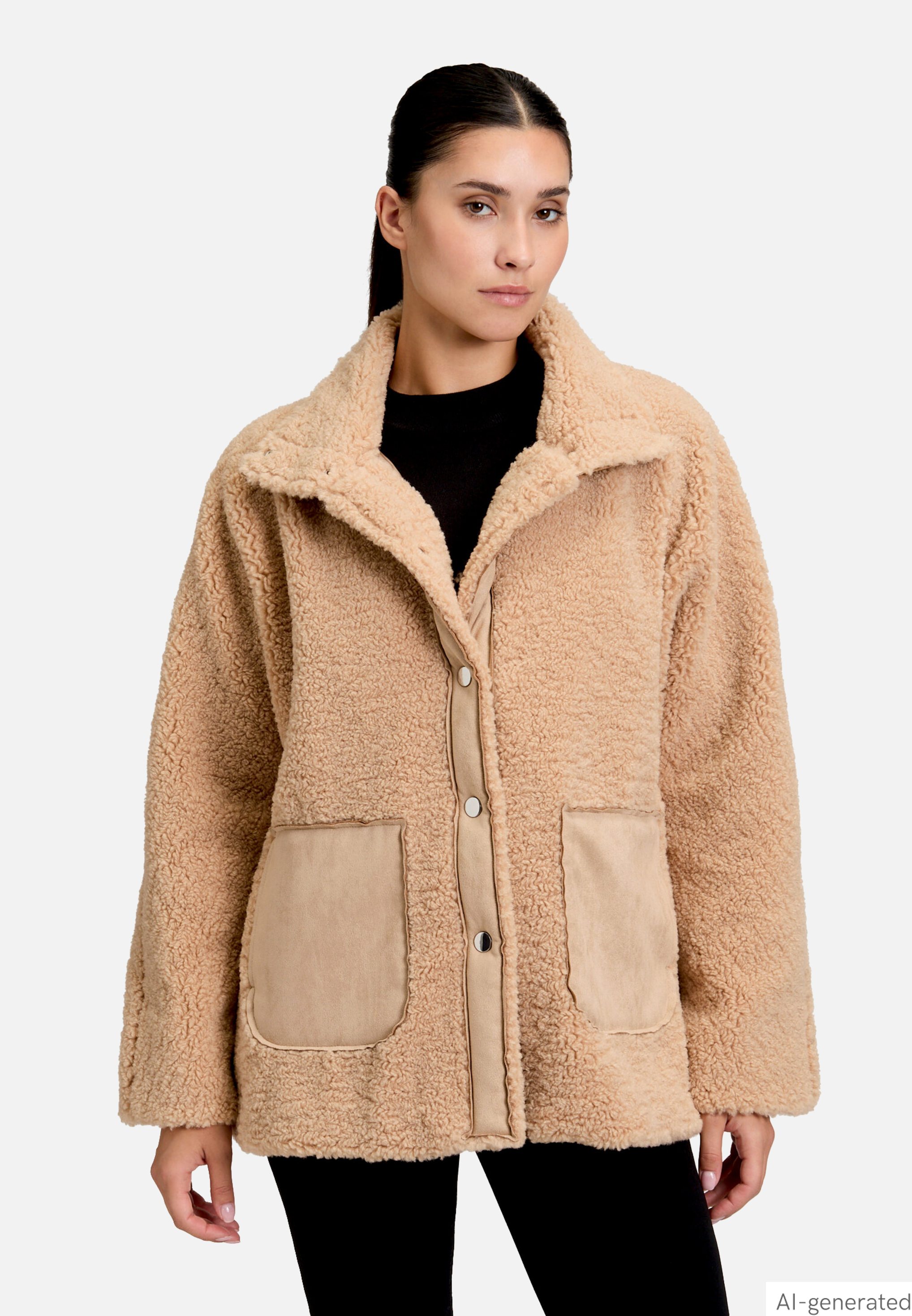 Outdoorjacke mit Plüsch