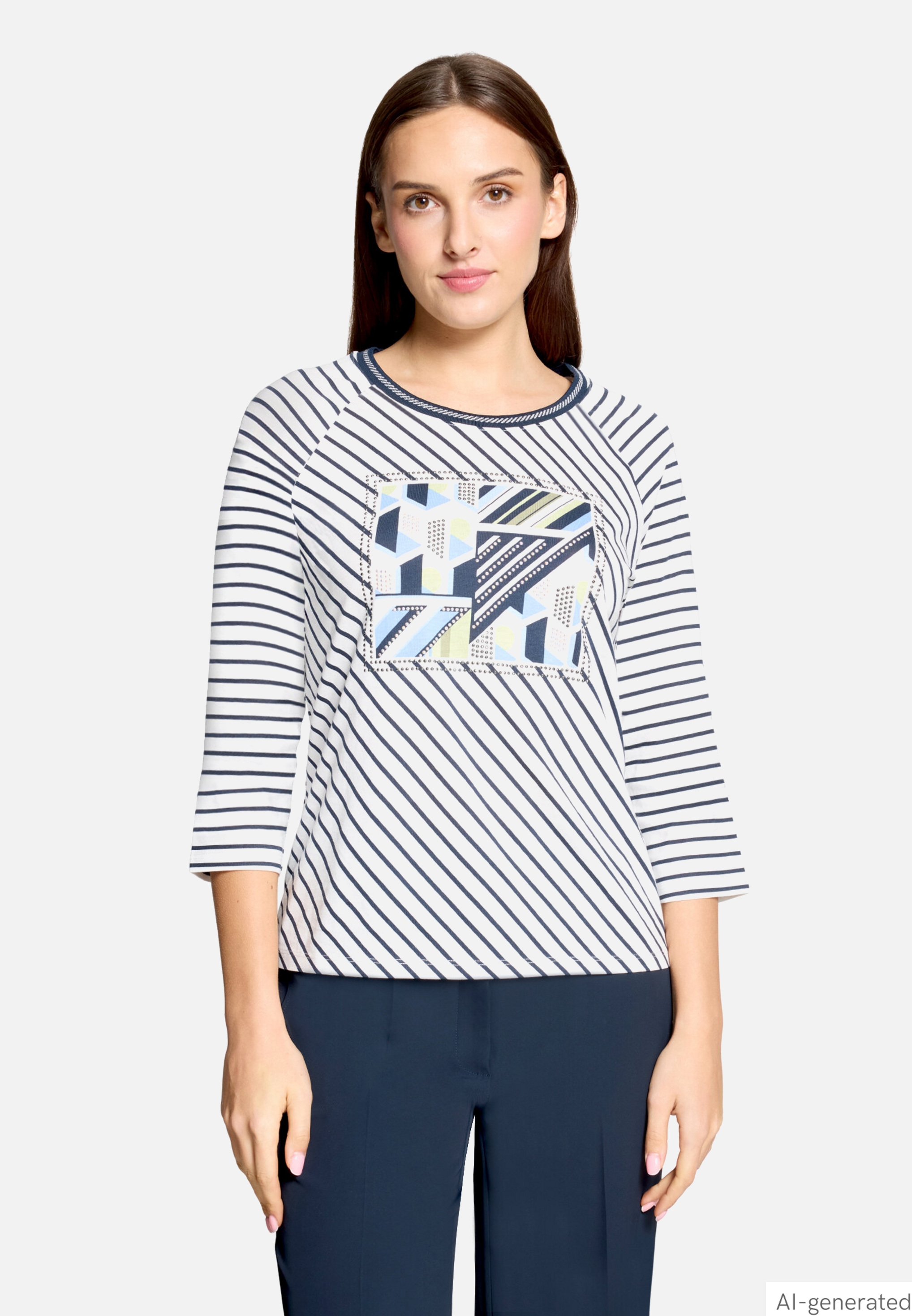 Ringelshirt mit Strass