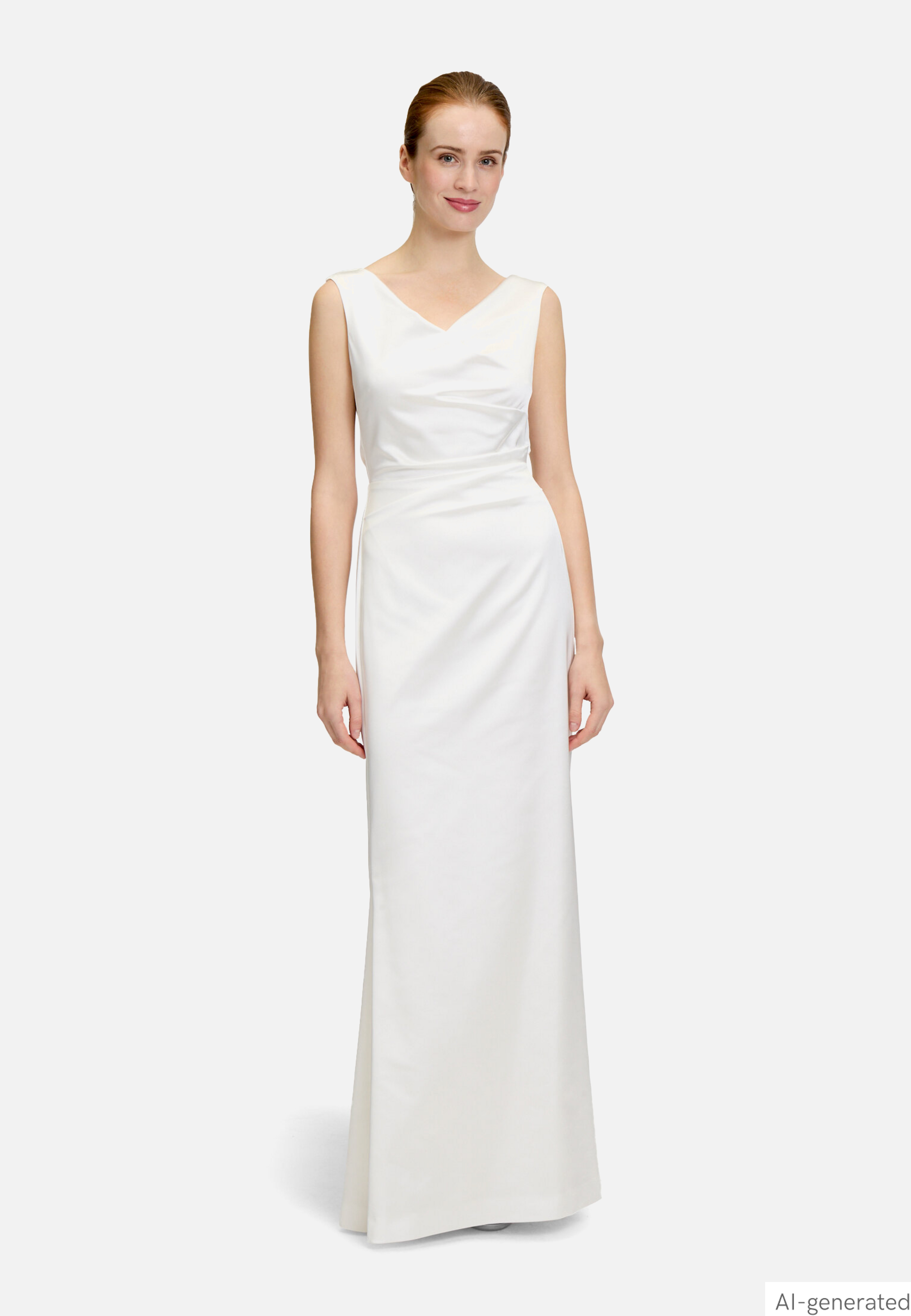 Abendkleid mit Raffung