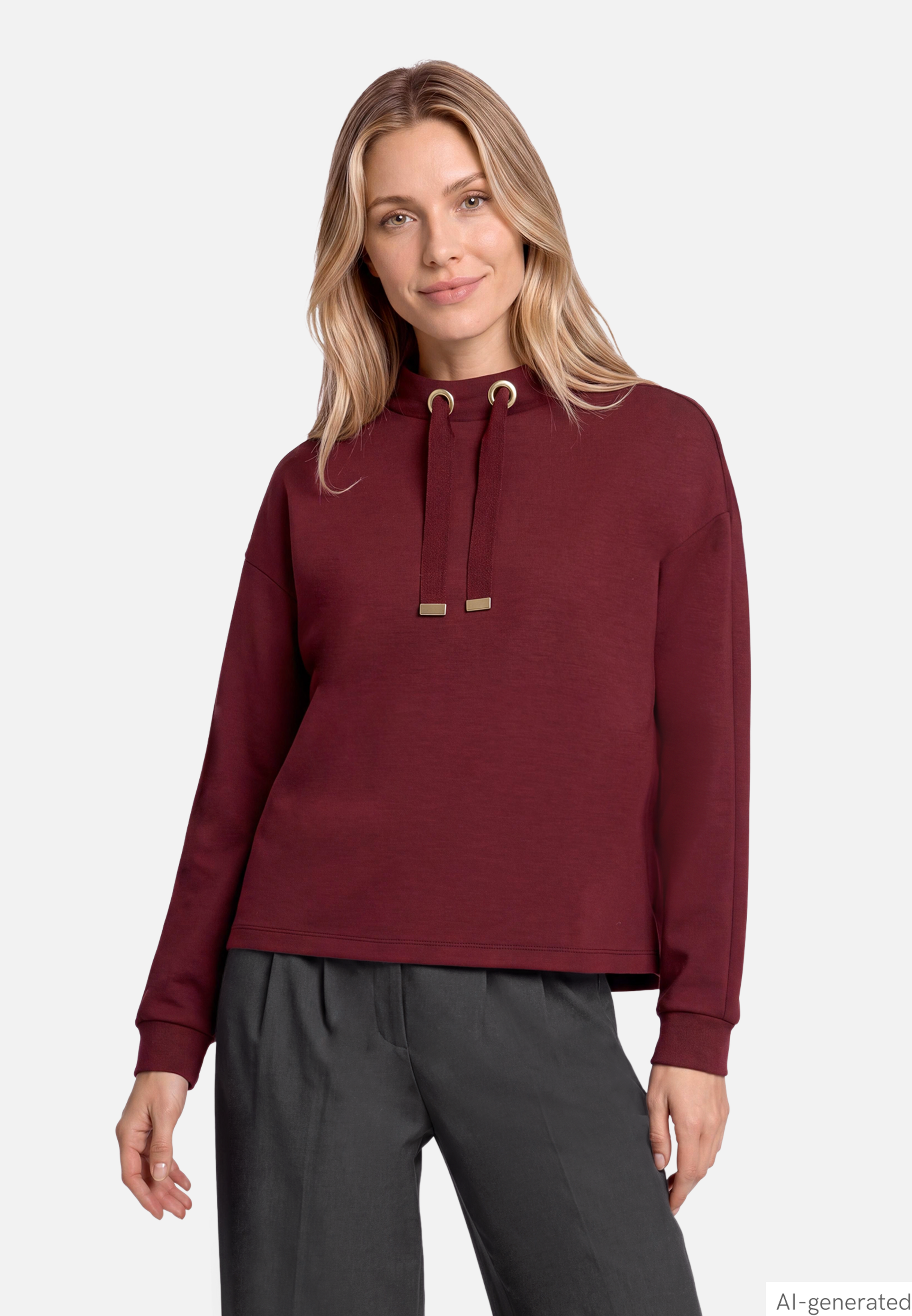 Sweatshirt mit Stehkragen