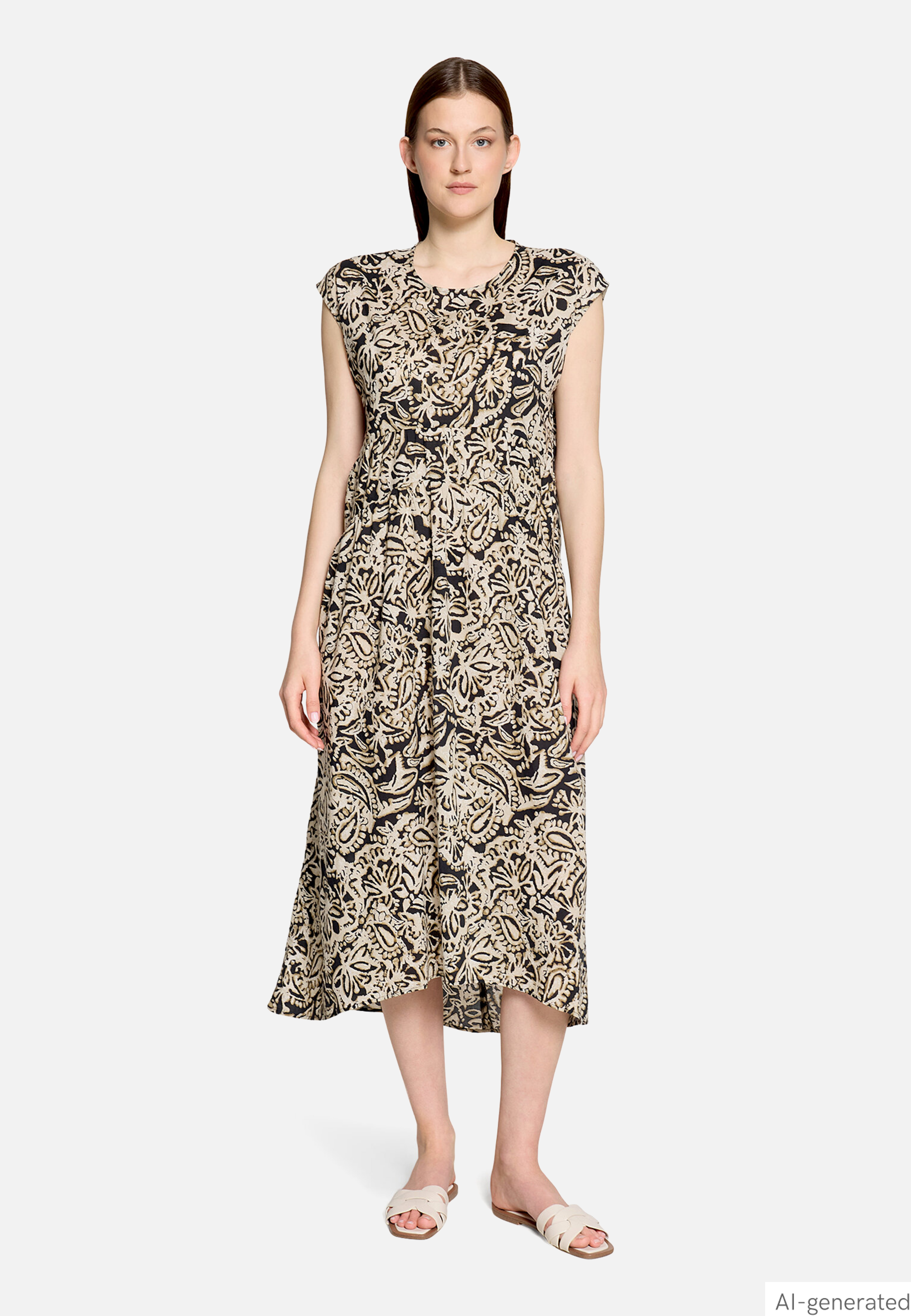 Midikleid mit Muster