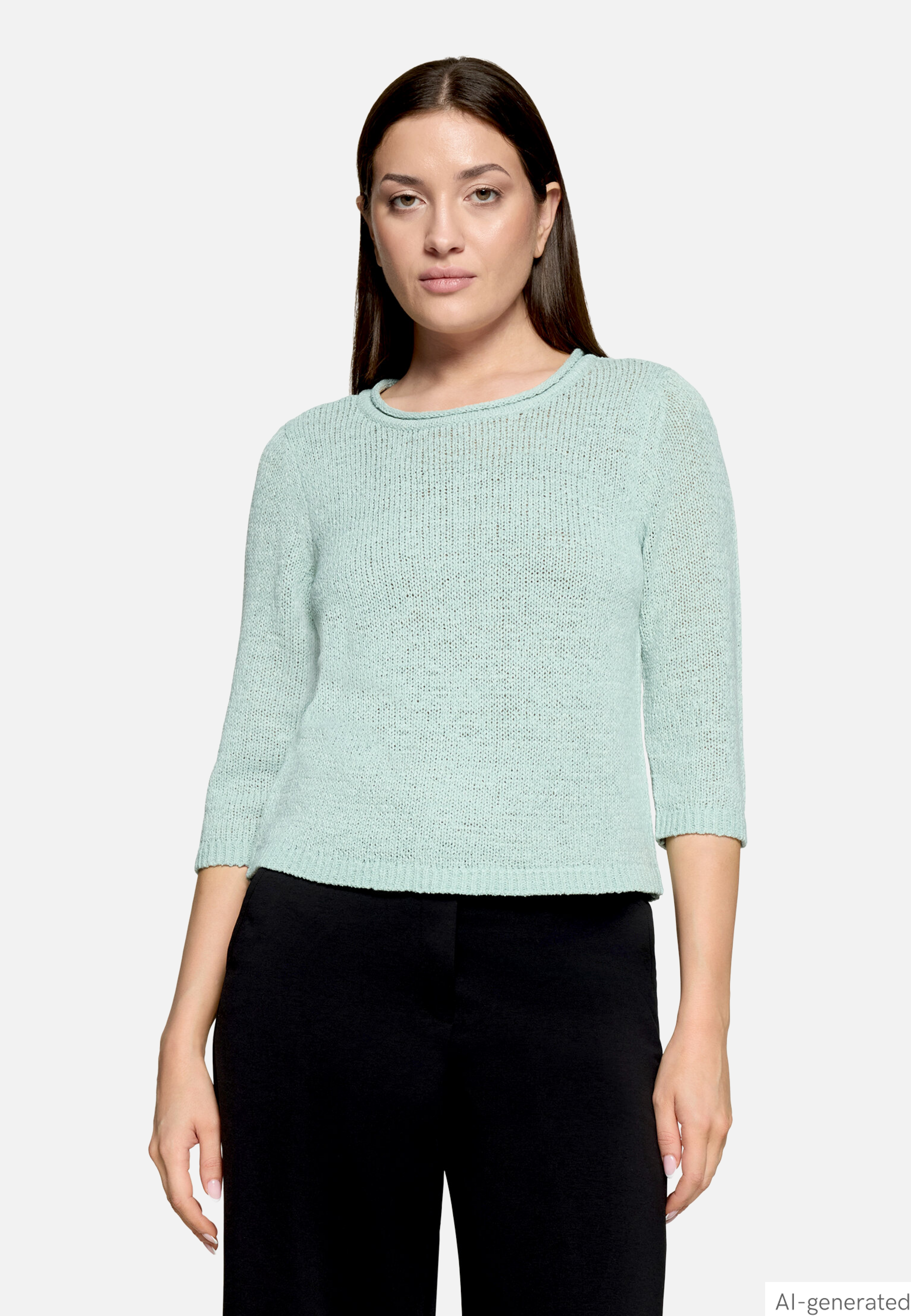 Strickpullover mit 3/4 Arm