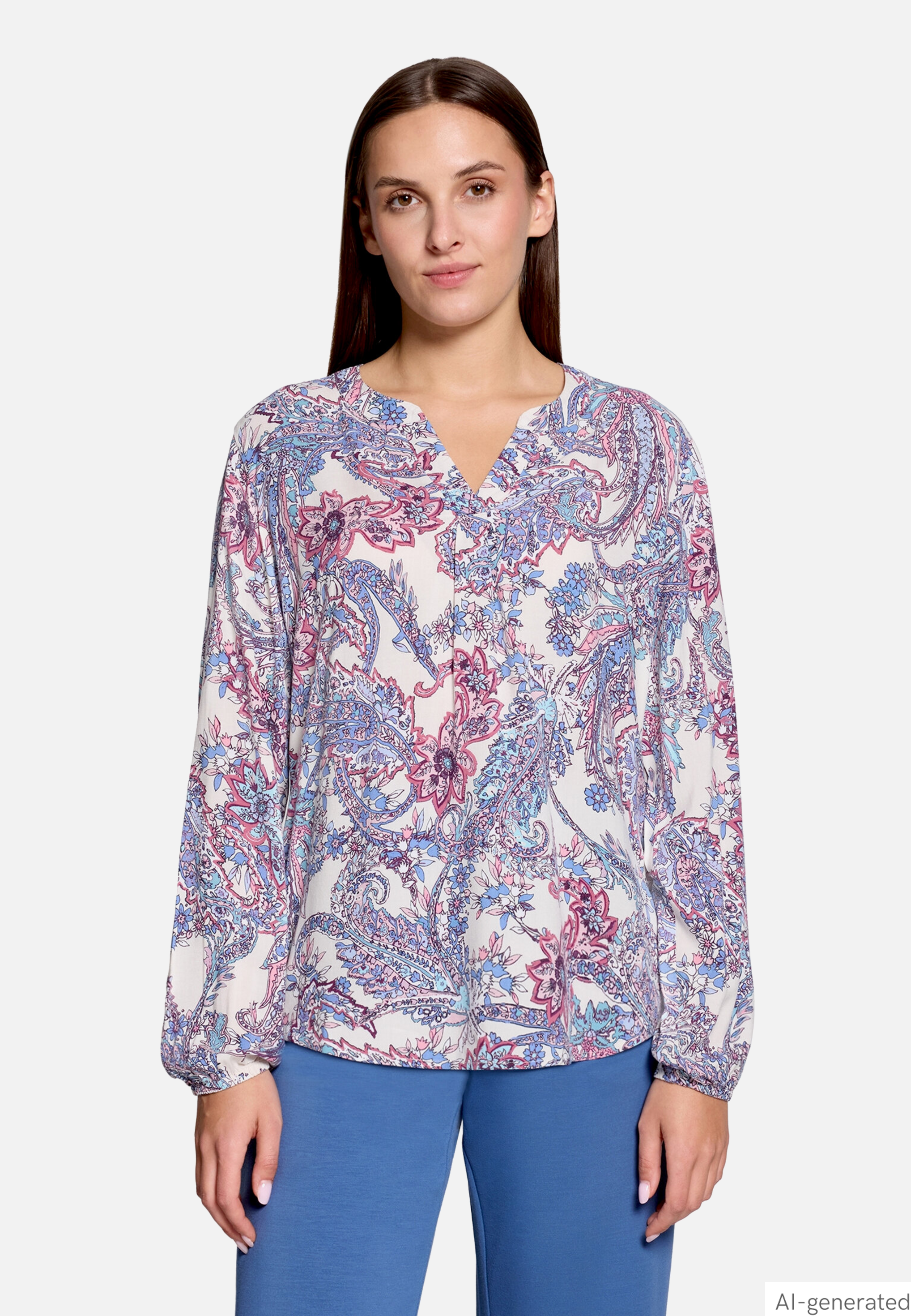 Schlupfbluse Mit Print