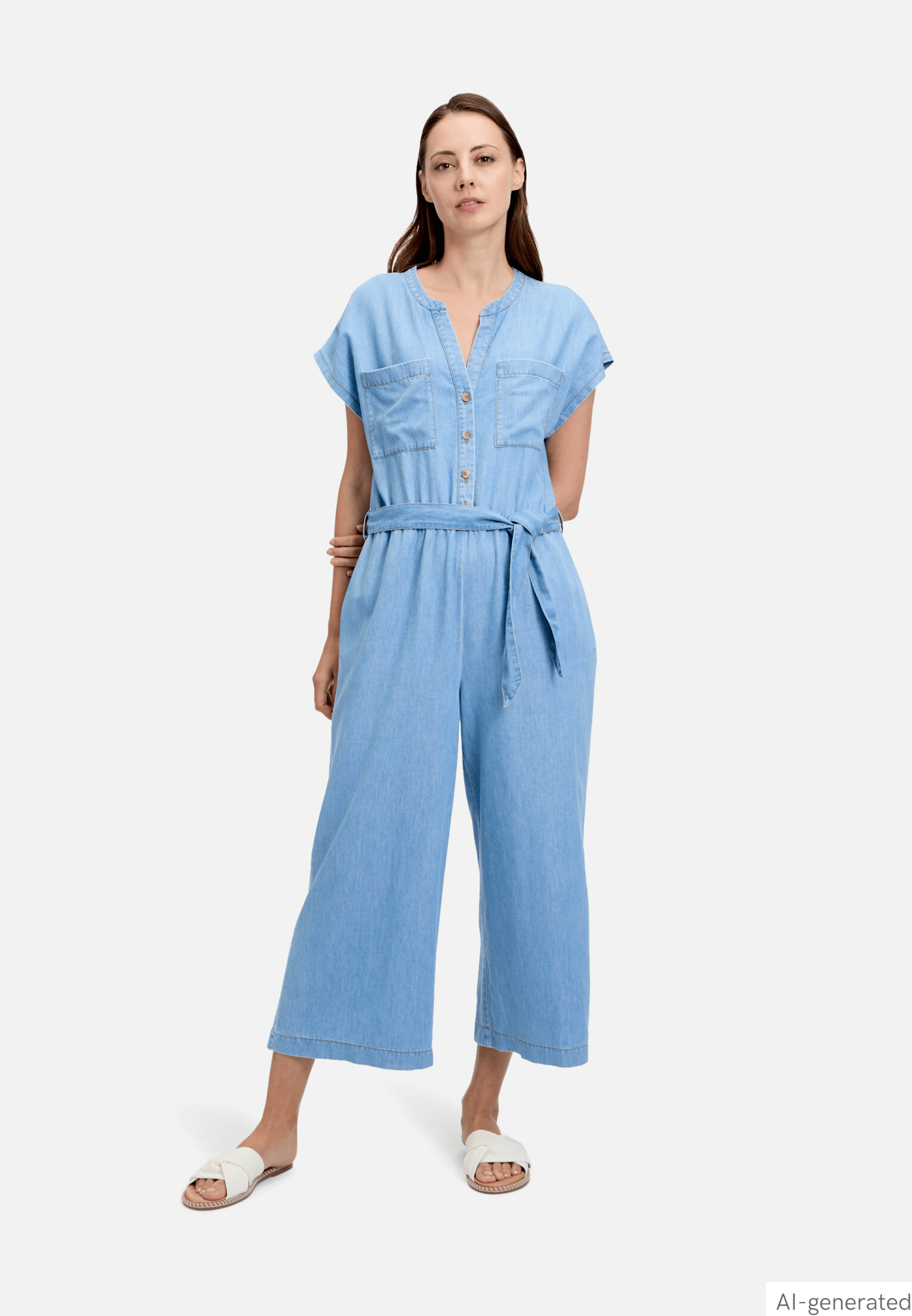 Jumpsuit mit aufgesetzten Taschen