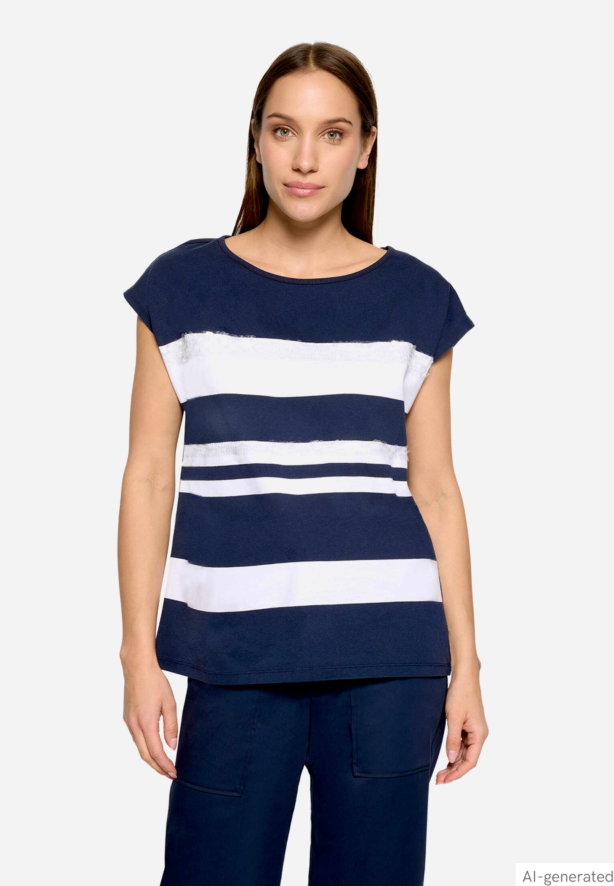 Casual-Shirt mit Ringel