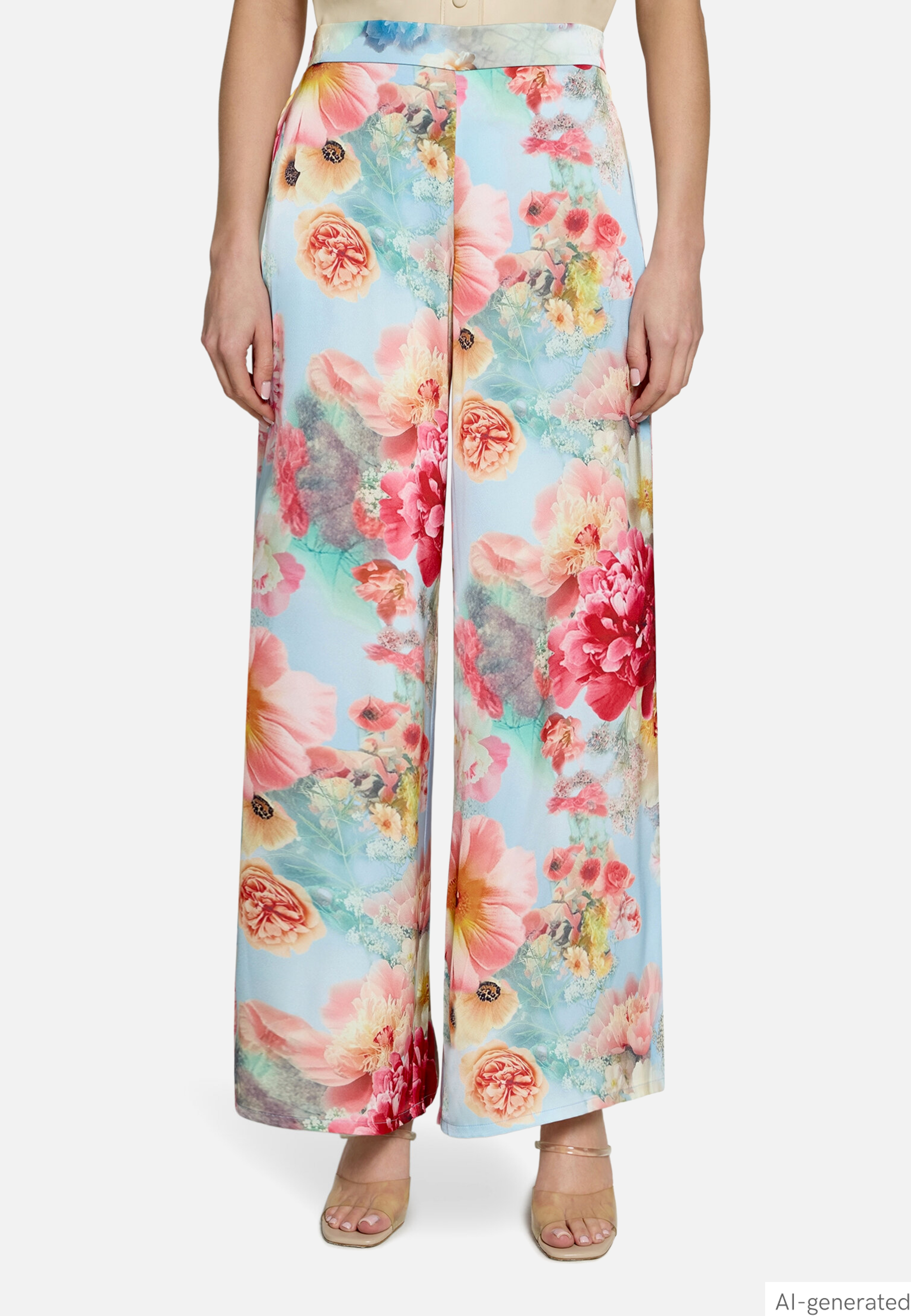 Marlene-Hose mit Blumenprint