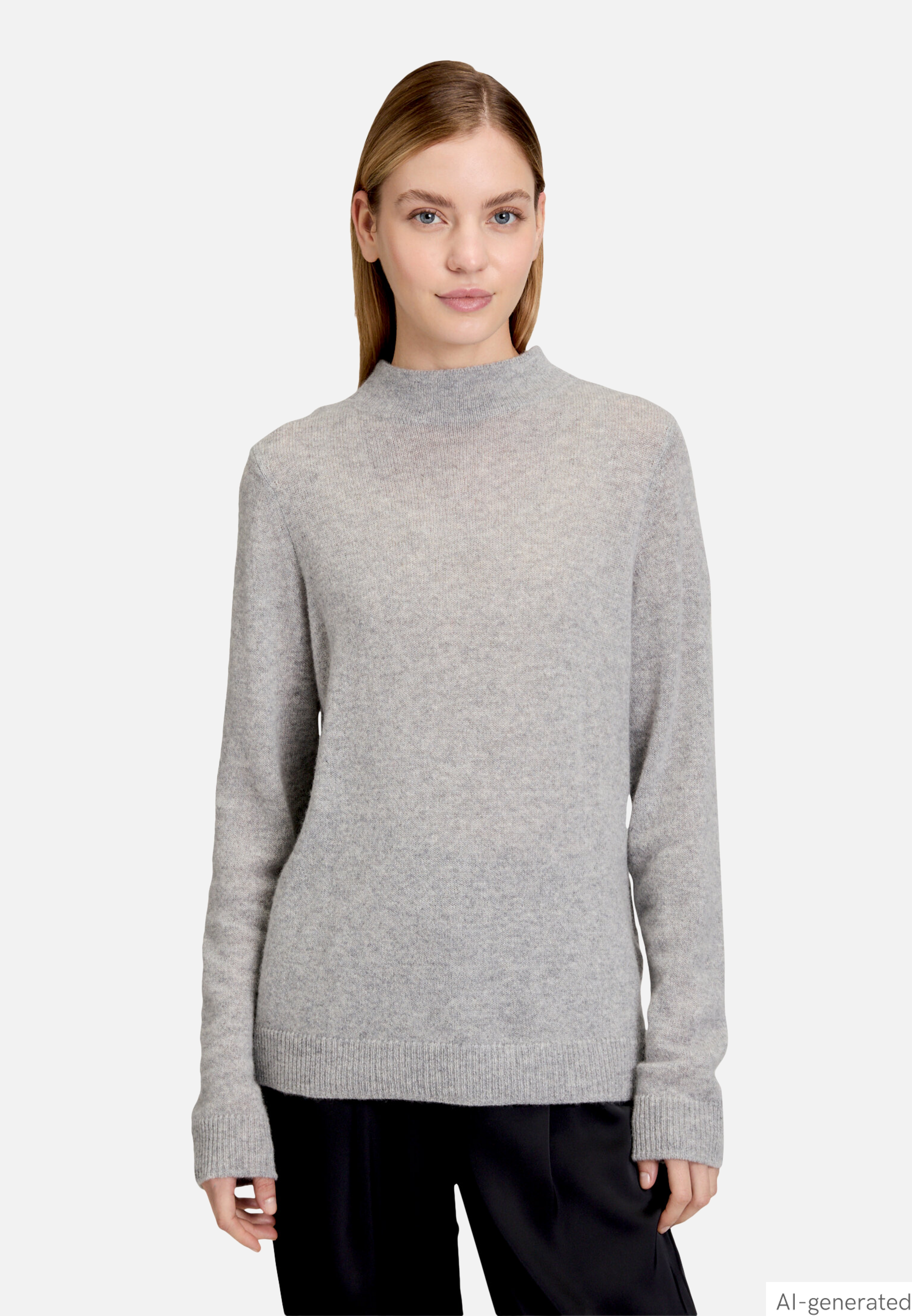 Kaschmir-Pullover mit Stehkragen
